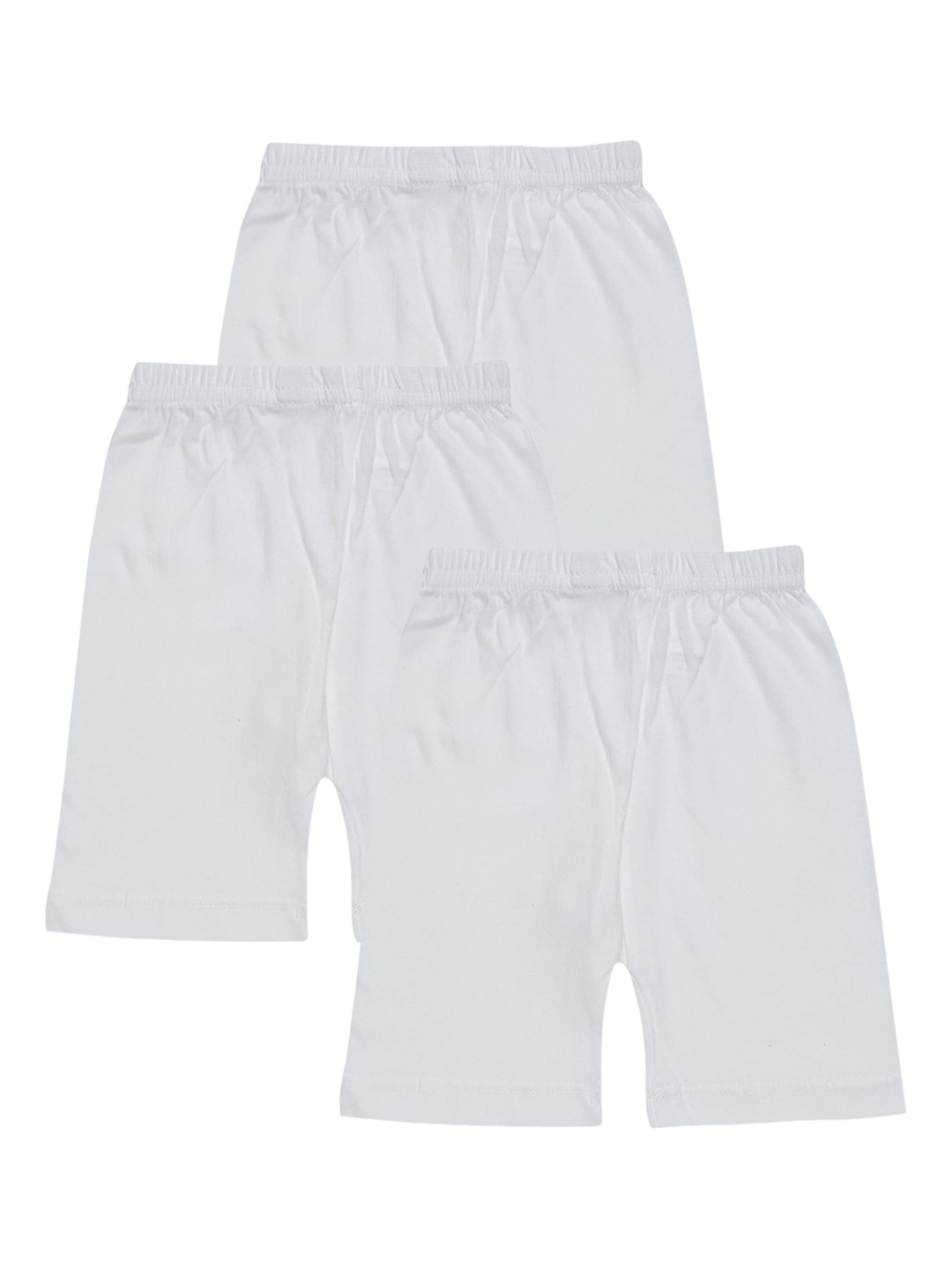 

Bodycare Kids Girls Pack Of 3 Mid-Rise Cotton Shorts, White