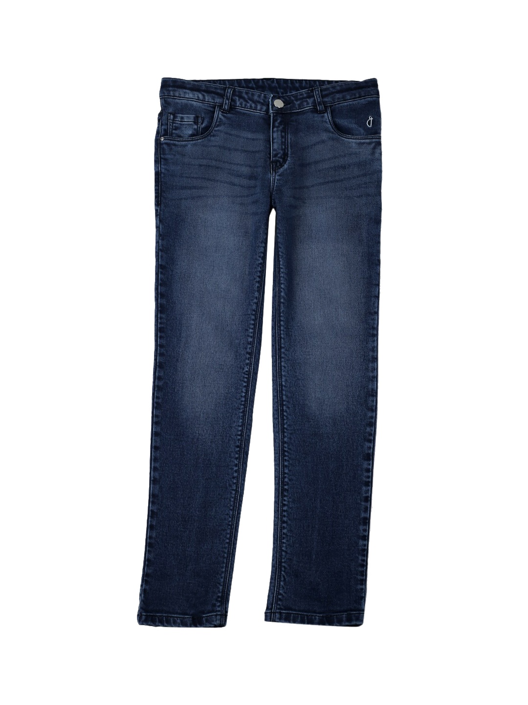 

Gini and Jony Girls Mid-Rise Light Fade Jeans With Slits, Blue