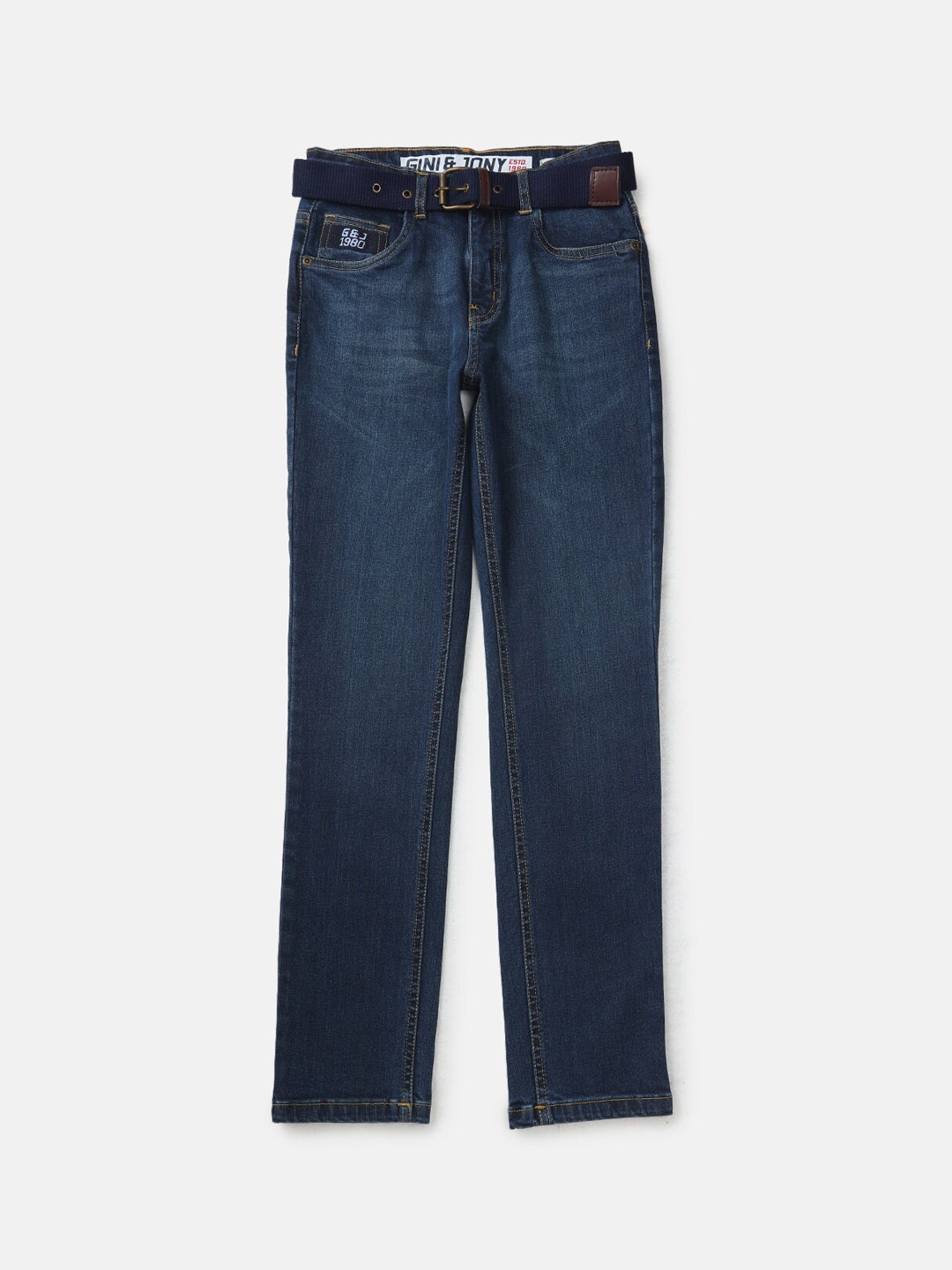 

Gini and Jony Boys Mid-Rise Jeans, Blue