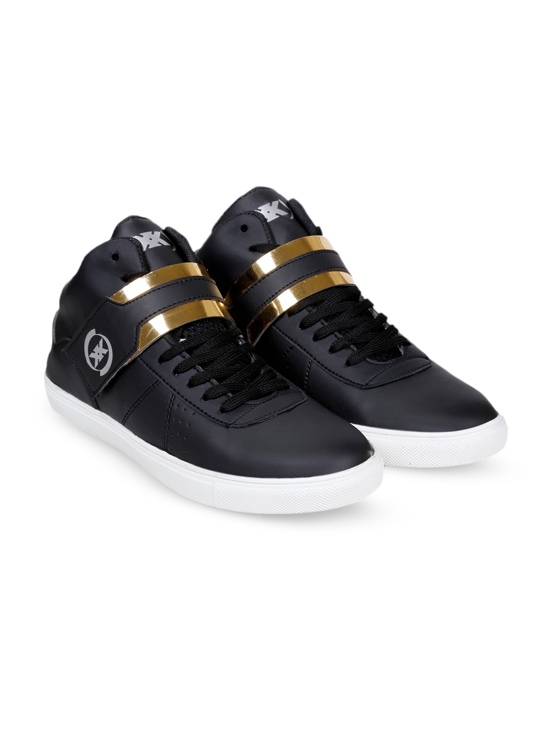 

Bxxy Men Lightweight Contrast Sole Sneakers, Black