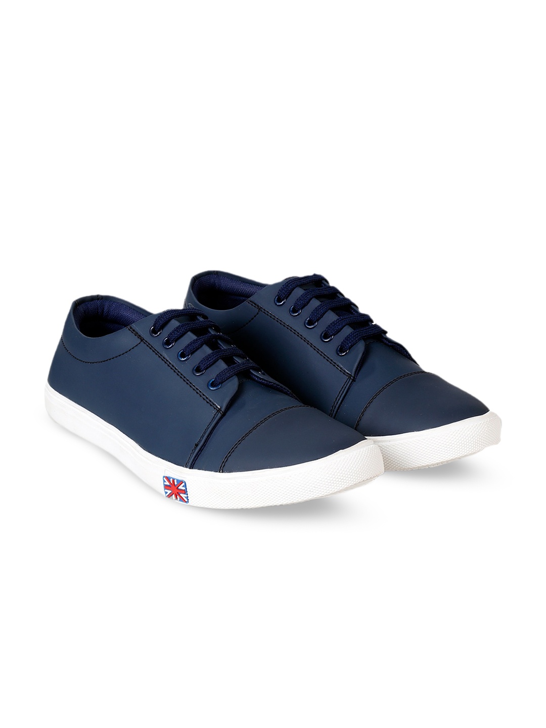 

Bxxy Men Contrast Sole Sneakers, Navy blue