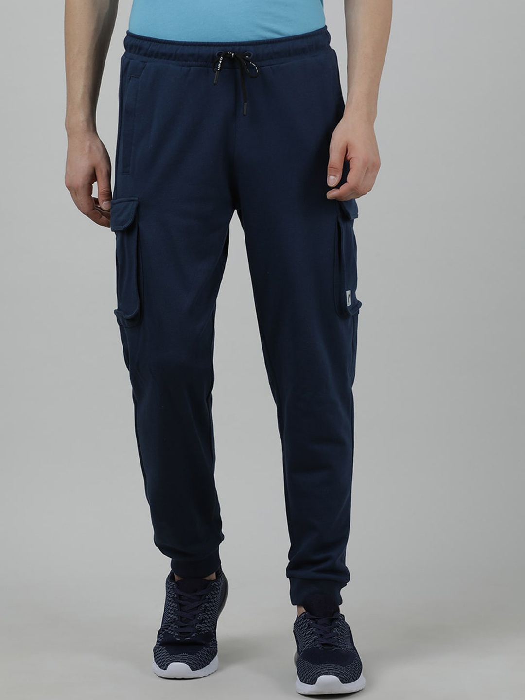 

Head Men Mid Rise Cotton Joggers, Navy blue