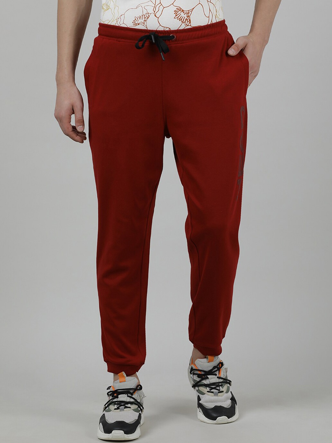 

Head Men Slim Fit Mid-Rise Joggers, Red