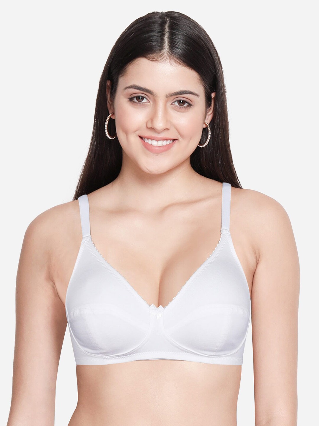 

Susie Non-Wired All Day Comfort Medium Coverage Cotton Everyday Bra, White