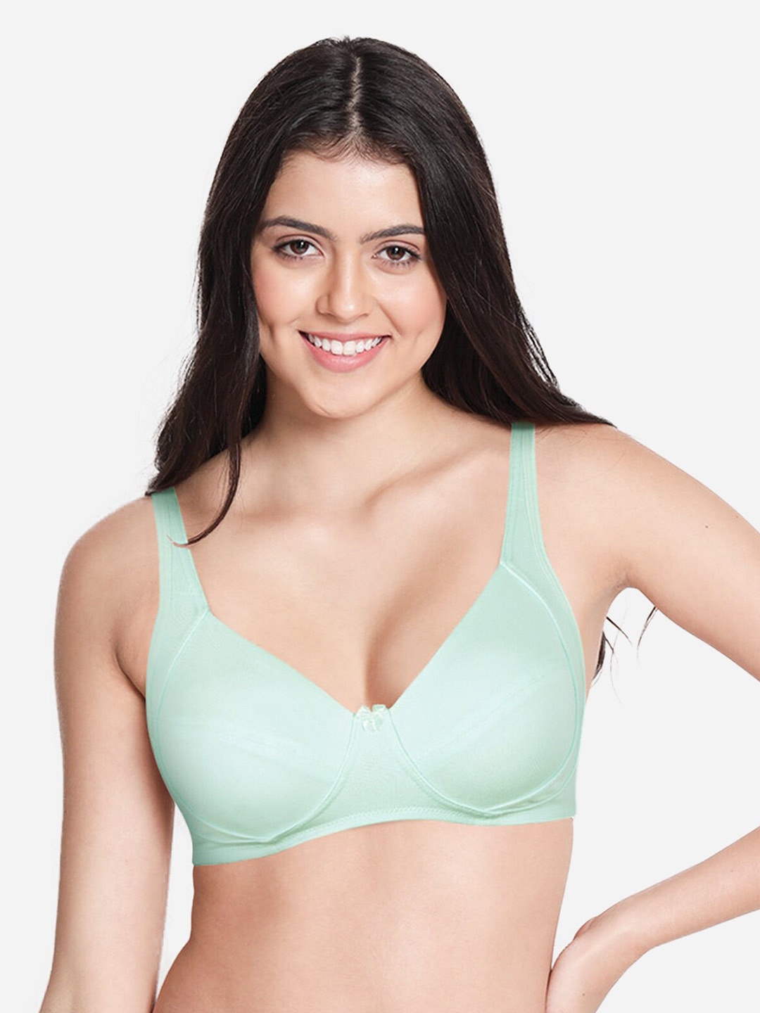 

Susie Non-Wired All Day Comfort Medium Coverage Cotton Everyday Bra, Blue