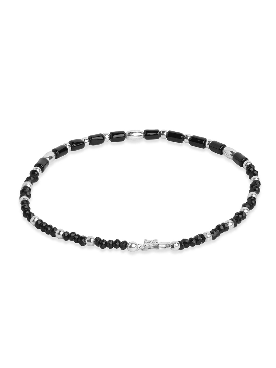 

ahilya 92.5 Sterling Silver Beaded Anklet