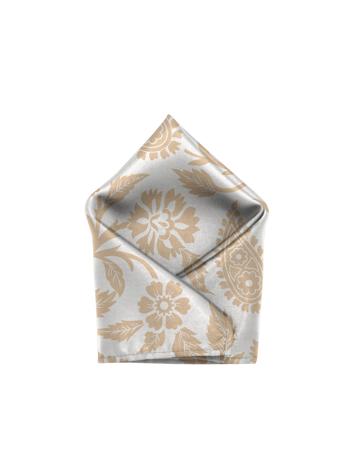 

Blacksmith Men Printed Satin Pocket Square, White