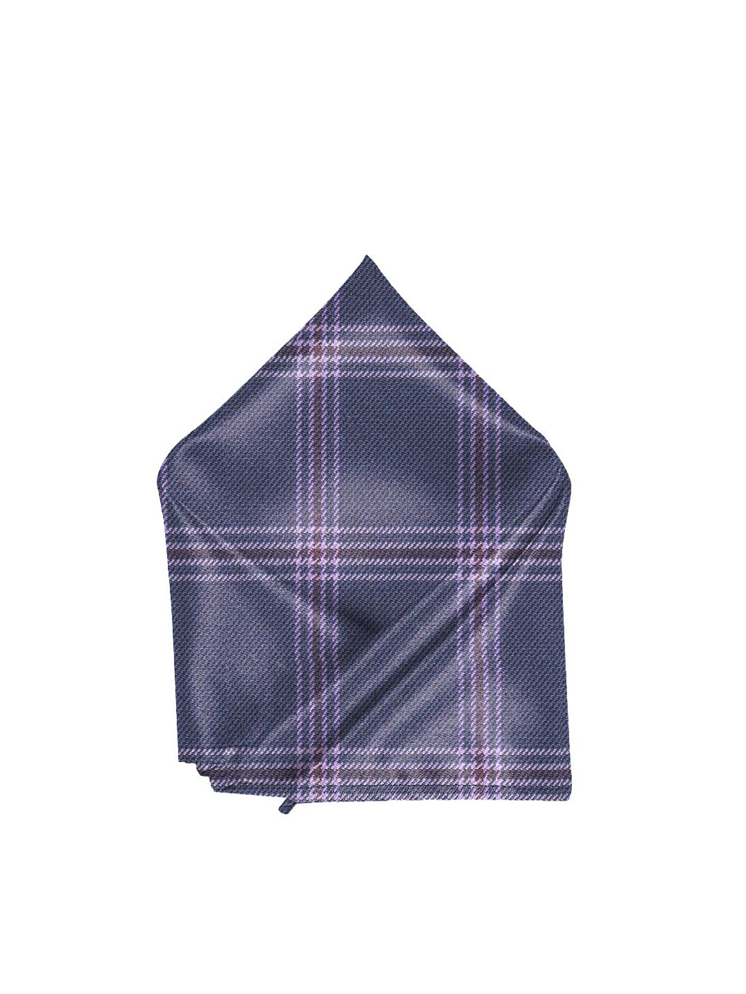 

Blacksmith Men Tweed Checks Woolen Pocket Square, Purple
