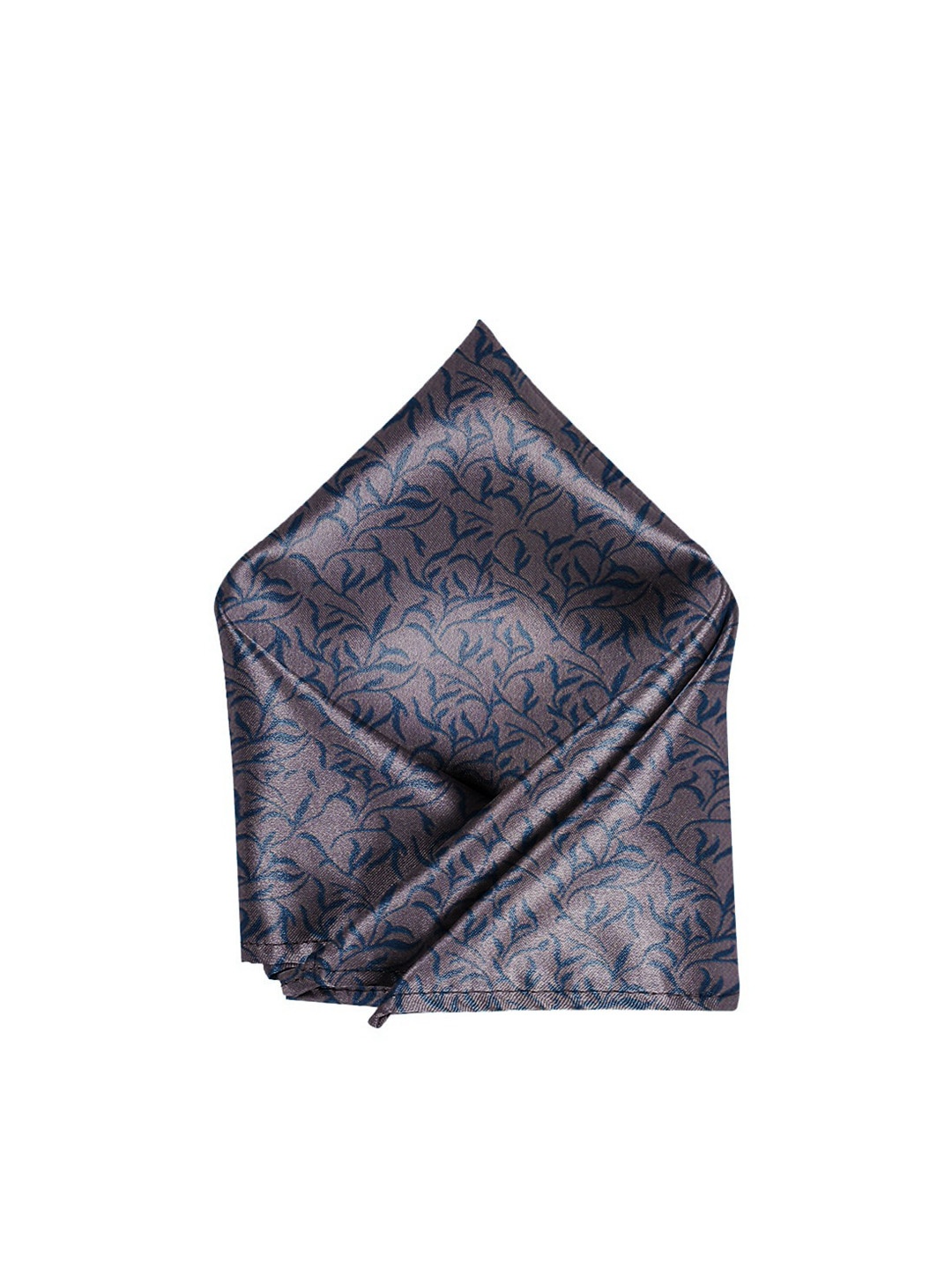 

Blacksmith Men Printed Pure Linen Pocket Square, Grey