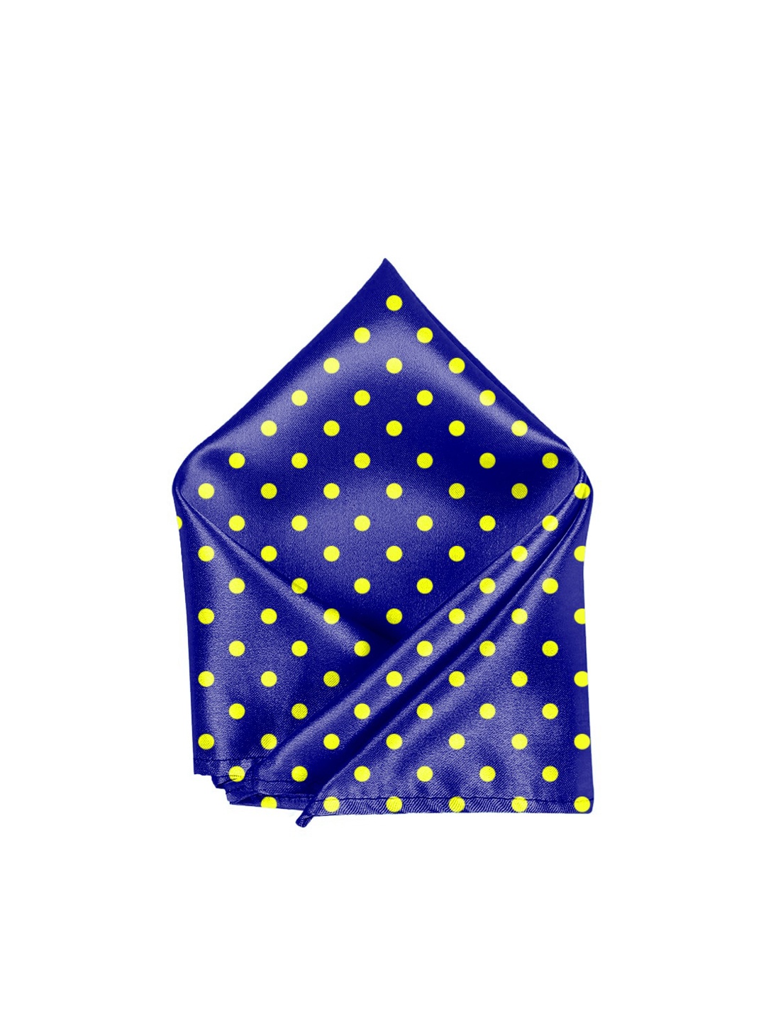 

Blacksmith Men Polka Dot Printed Pocket Square, Blue