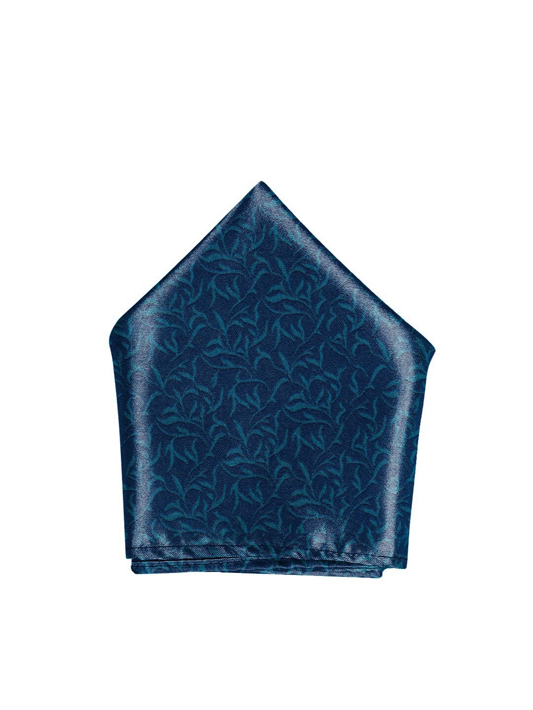 

Blacksmith Men Printed Satin Pocket Square, Blue