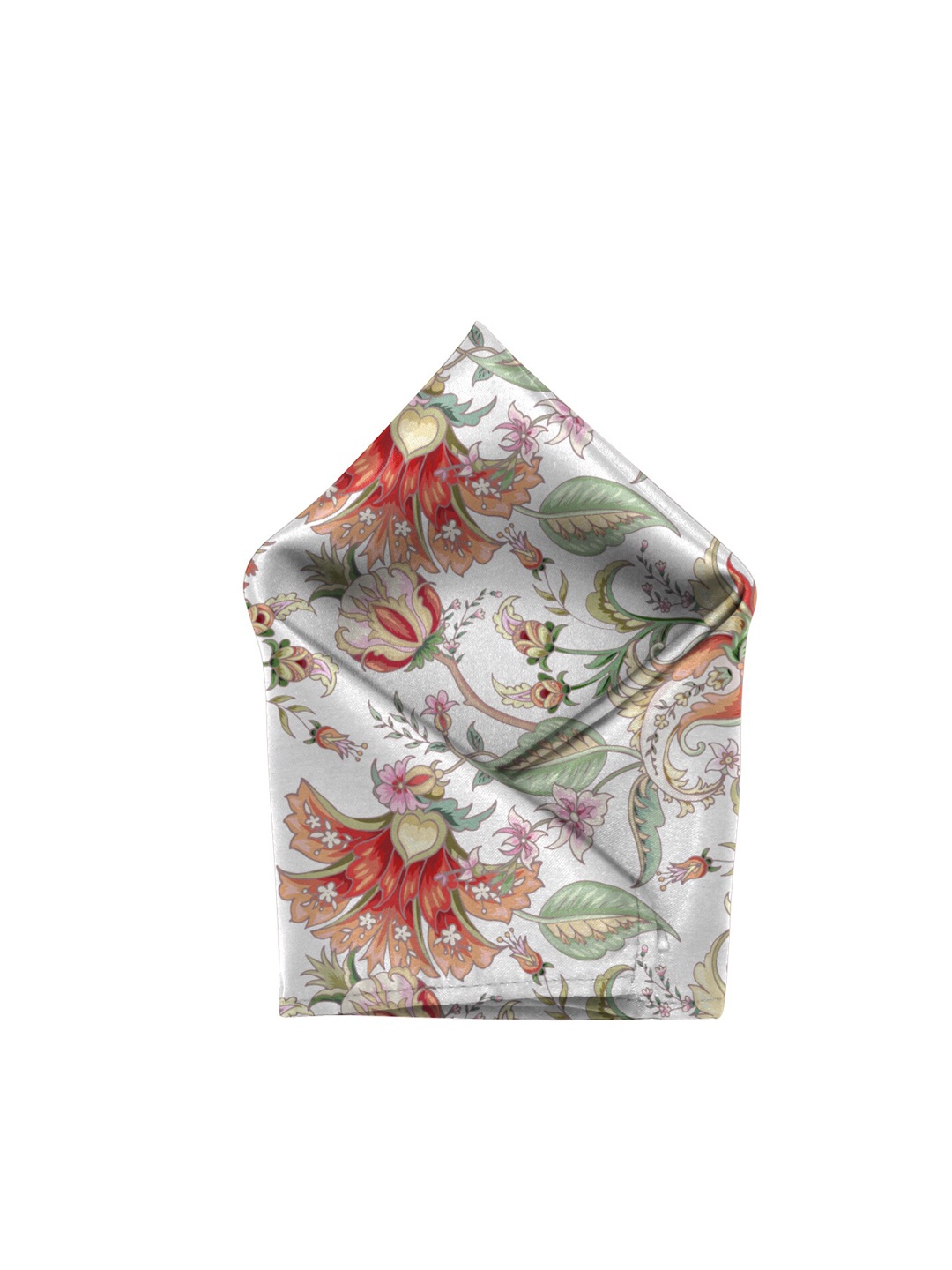 

Blacksmith Men Printed Satin Pocket Square, White