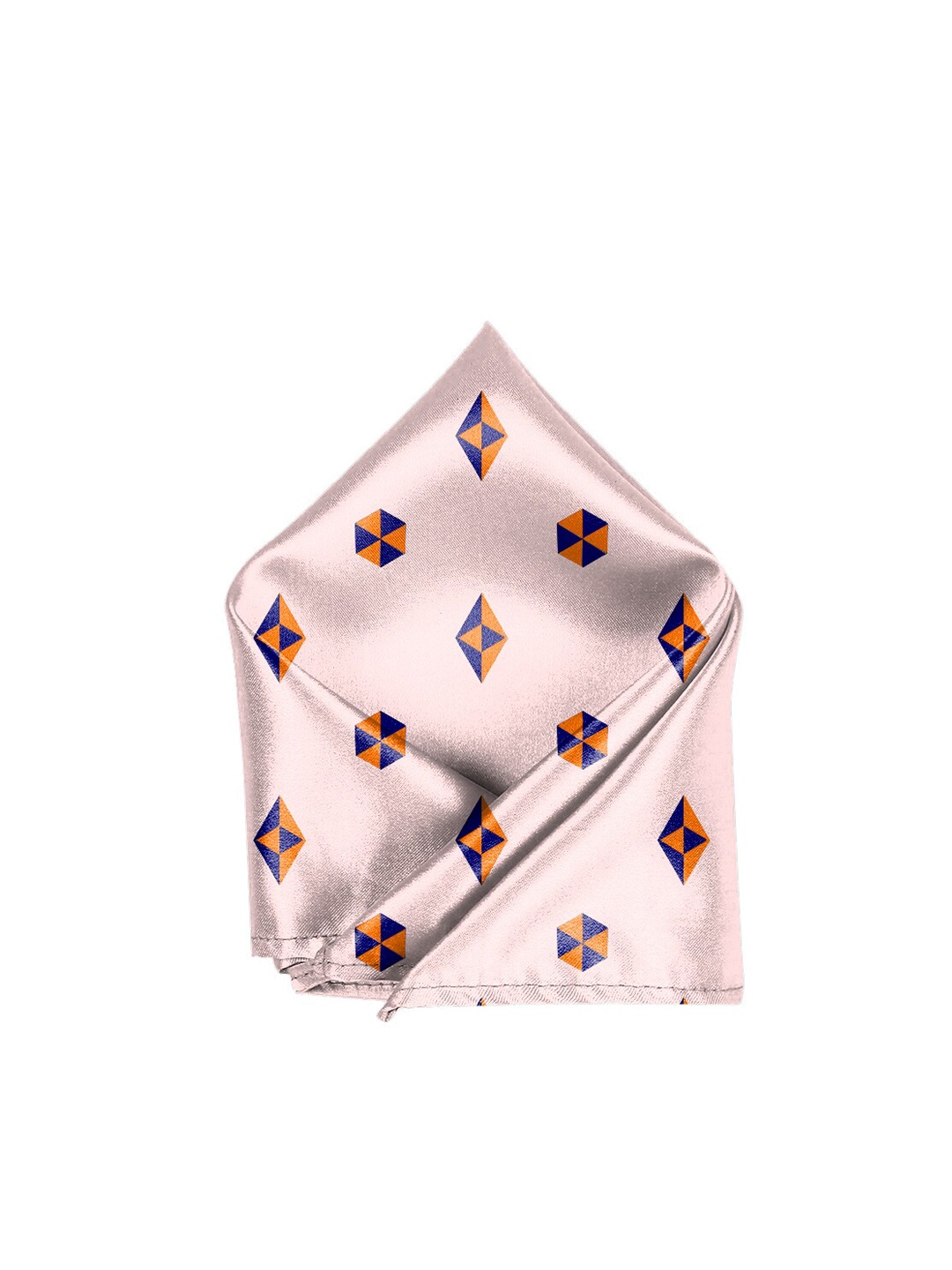 

Blacksmith Men Diamond Printed Satin Pocket Square, Pink