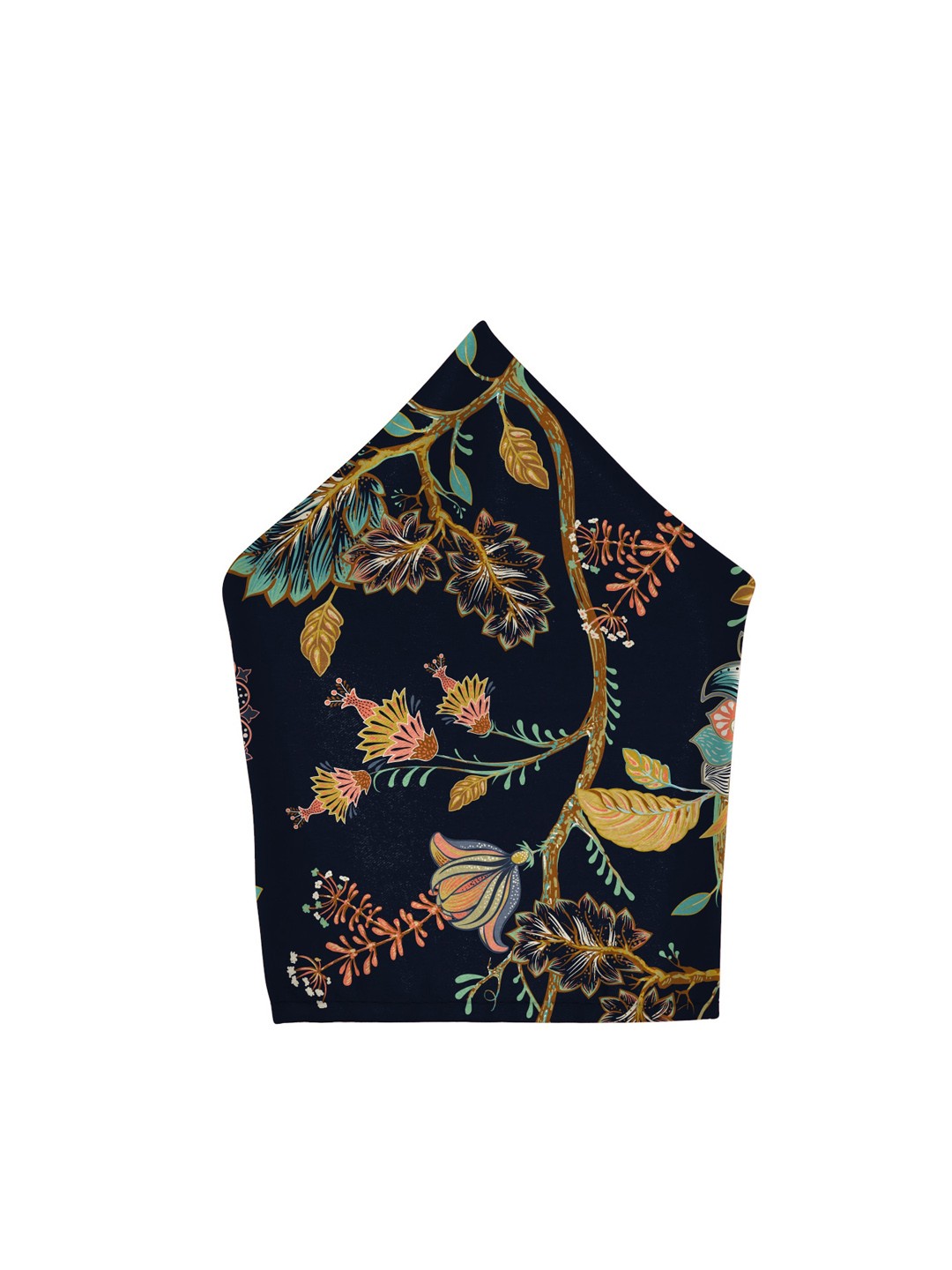 

Blacksmith Men Printed Satin Pocket Square, Black
