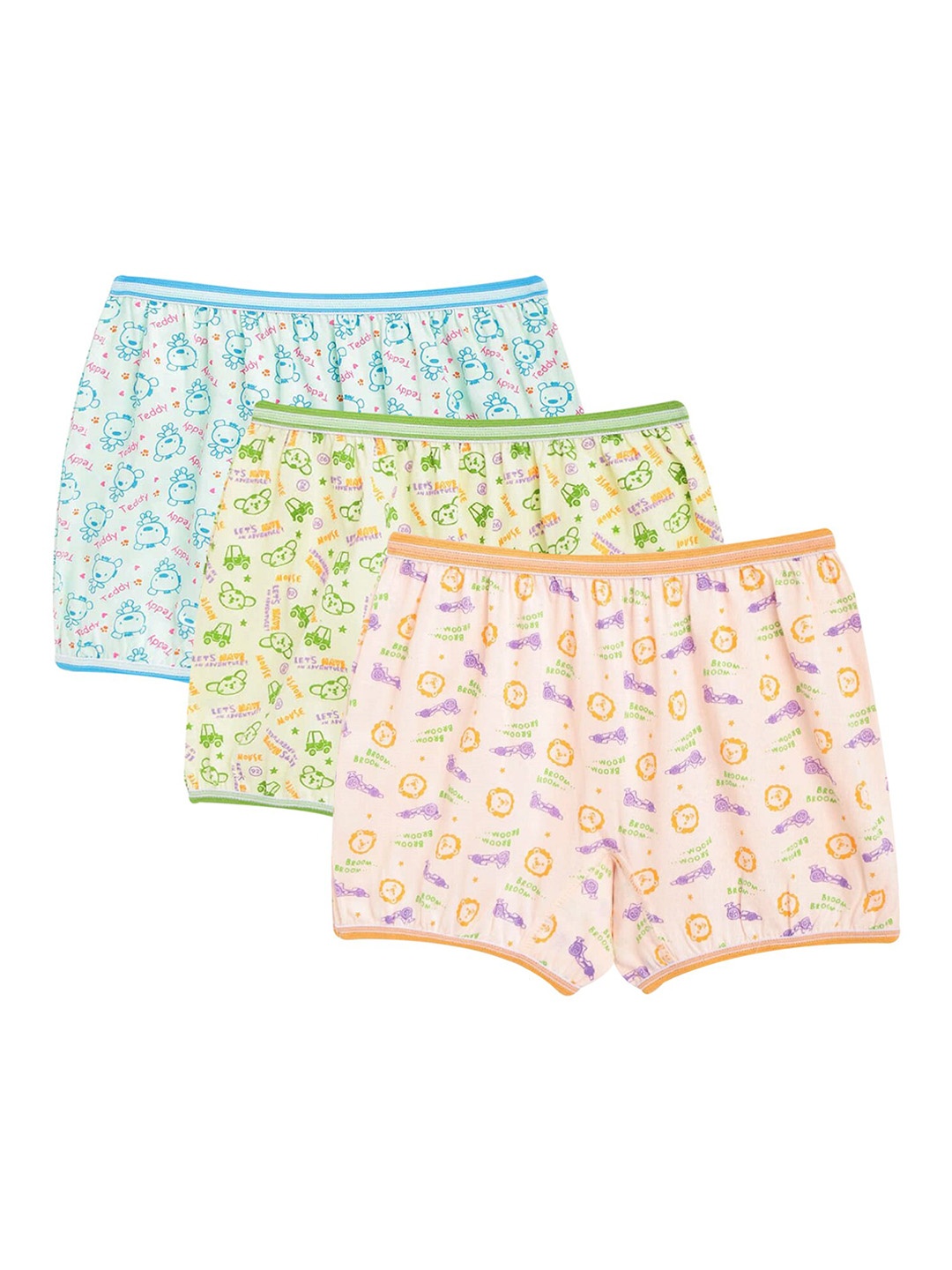 

Bodycare Kids Pack Of 3 Assorted Printed Cotton Boy Shorts Briefs