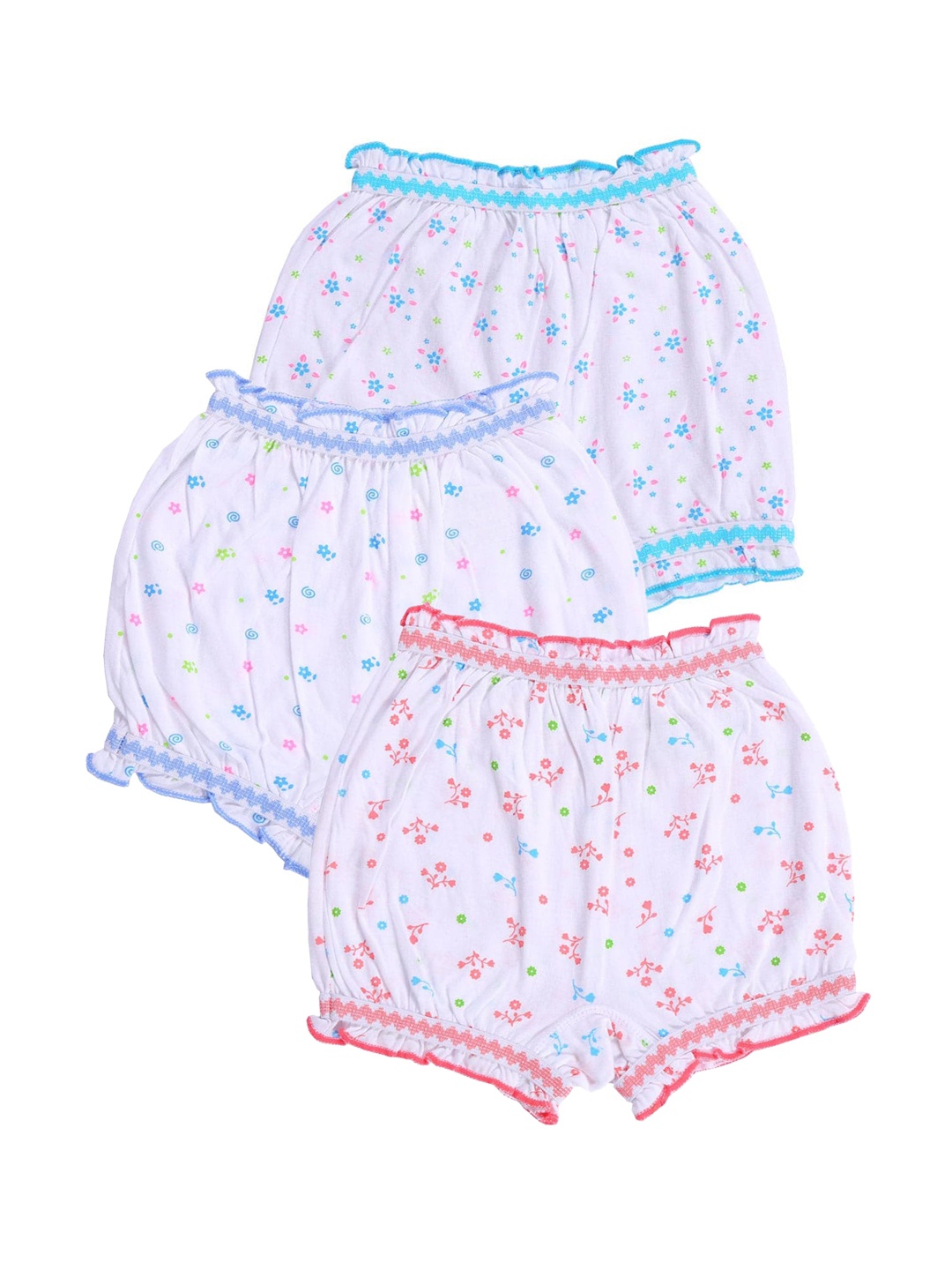 

Bodycare Kids Pack of 3 Assorted Floral Printed Pure Cotton Boy Shorts Briefs