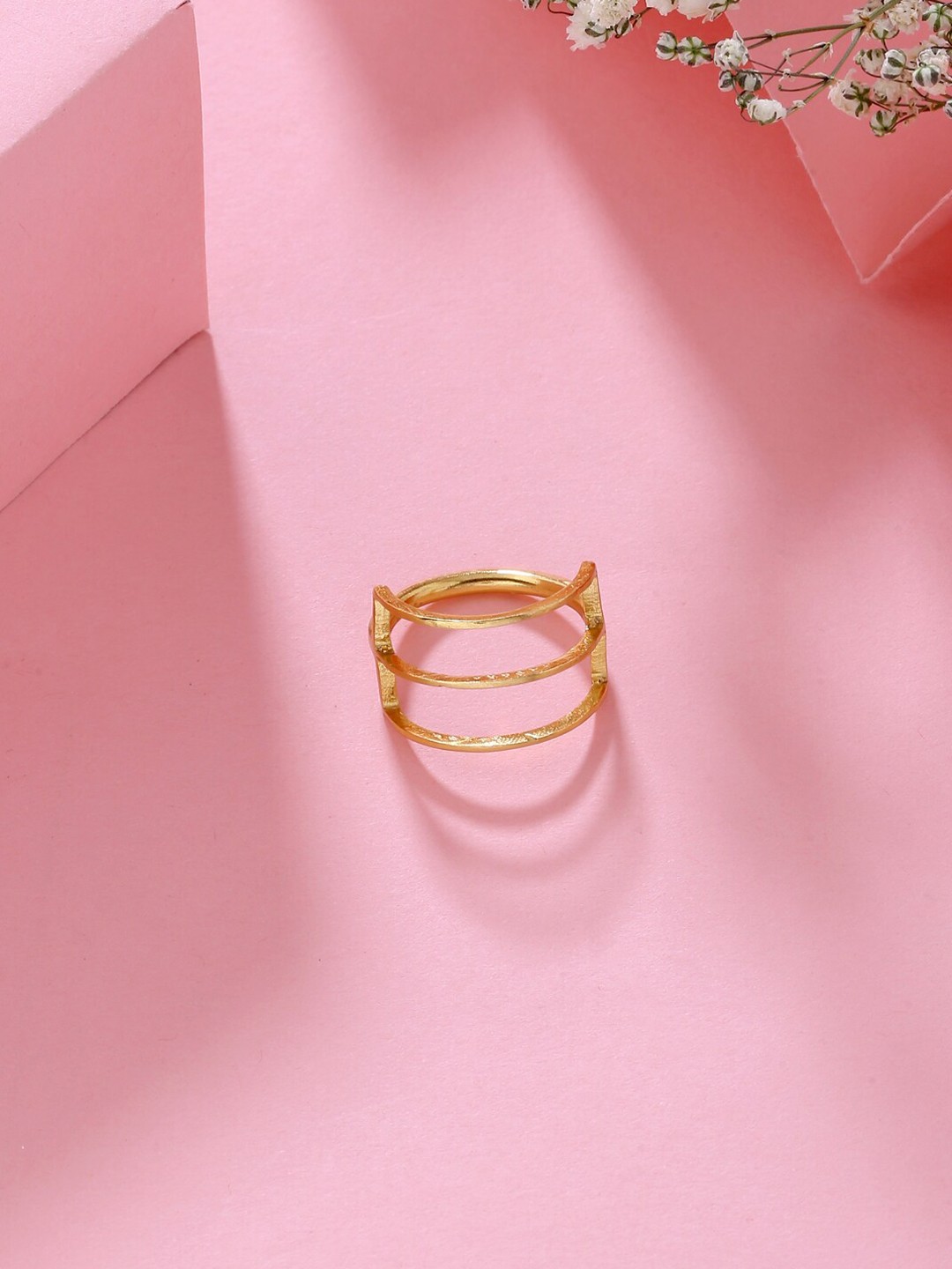 

Mitali Jain Gold-Plated Bezel Finger Ring