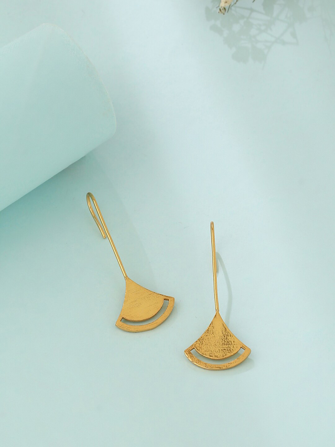 

Mitali Jain Gold-Plated Triangular Drop Earrings