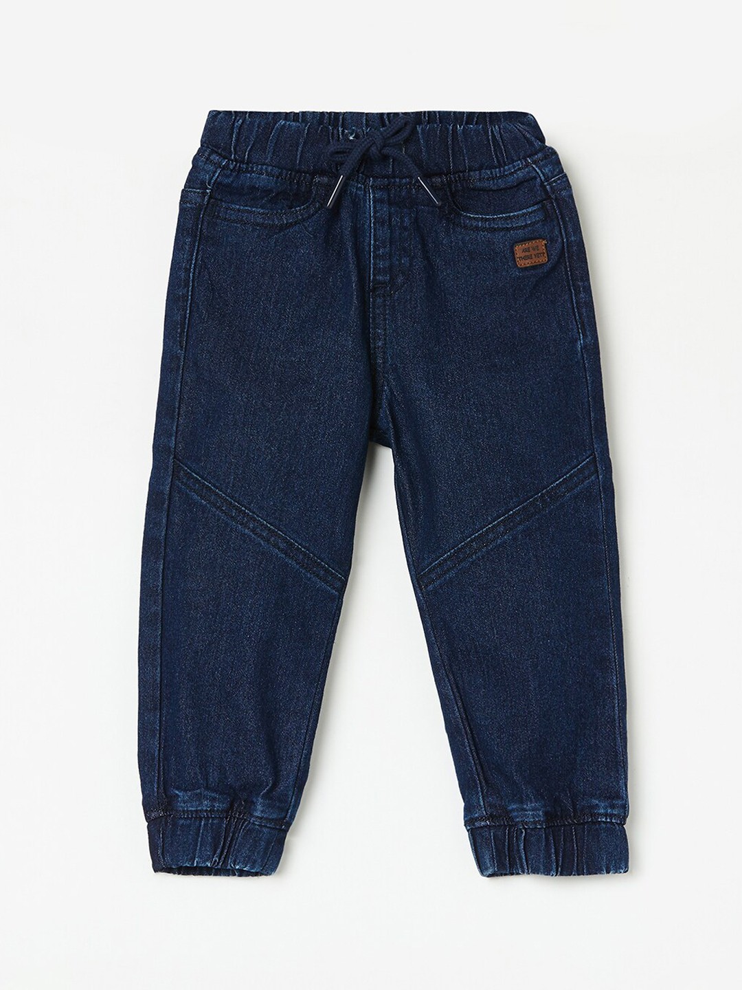 

Juniors by Lifestyle Infant Boys Mid-Rise Light Fade Denim Joggers, Blue