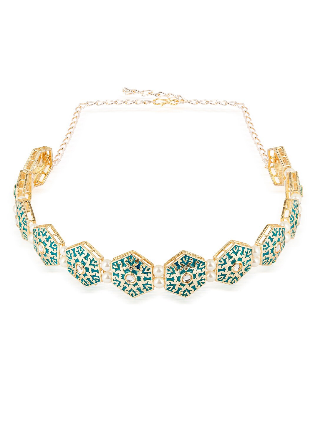 

HAIR DRAMA CO. Gold Plated Embellished Sheeshphool