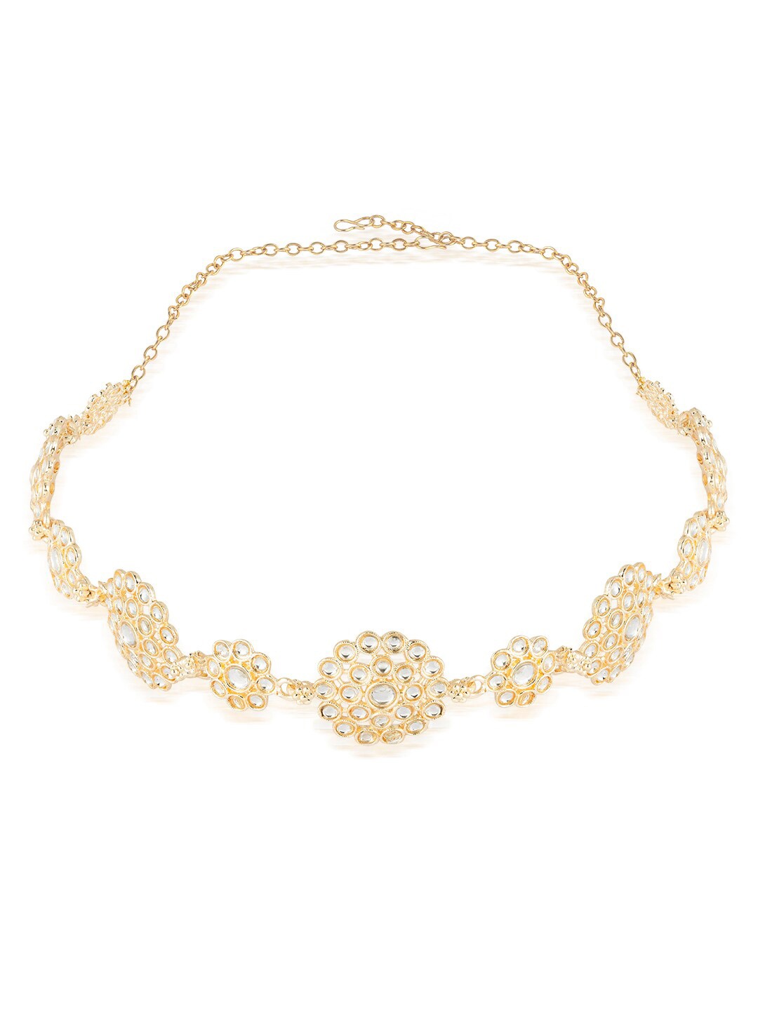 

HAIR DRAMA CO. Gold Plated Embellished Sheeshphool