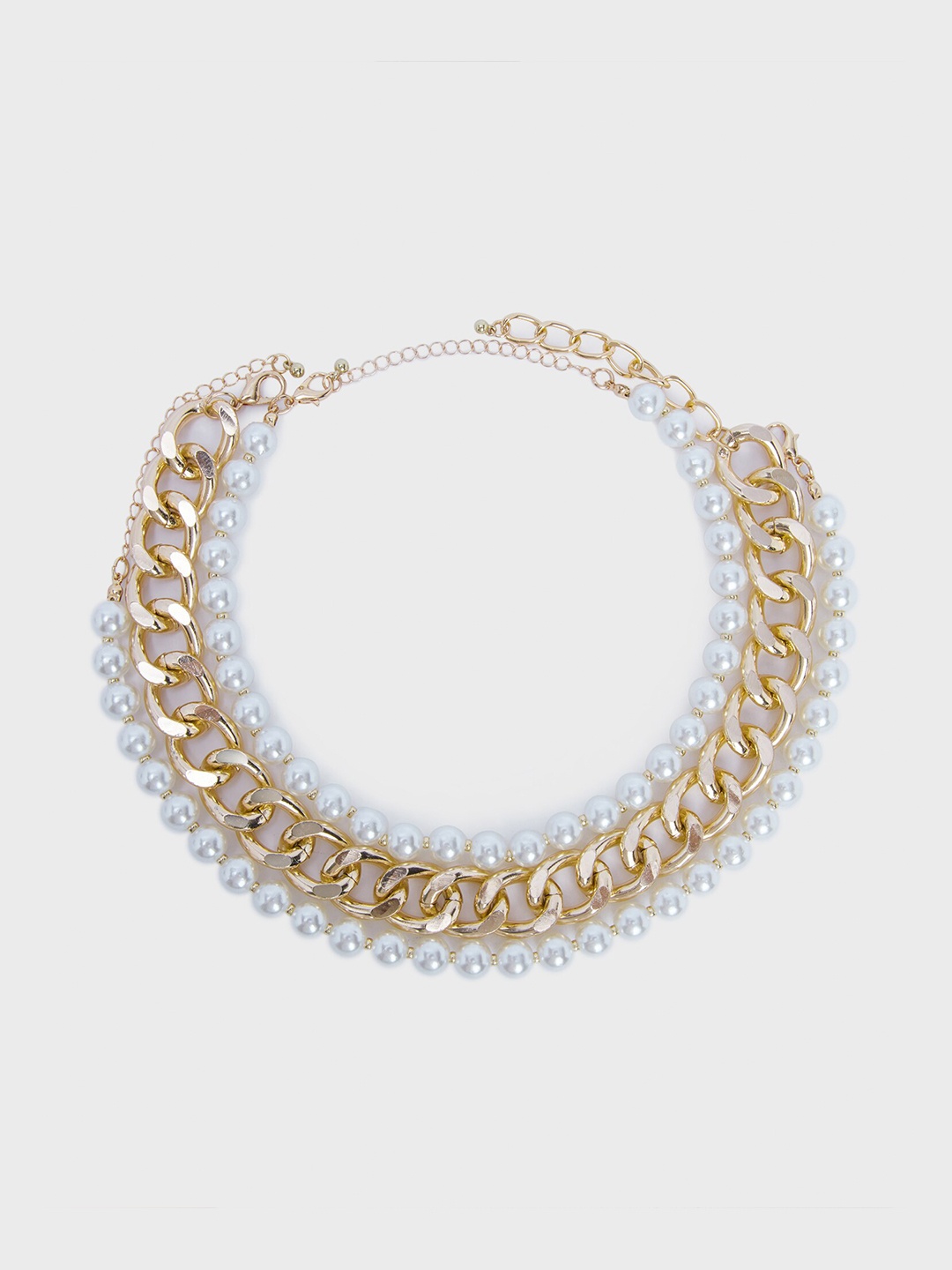 

20Dresses Layered Chocker Necklace, Gold