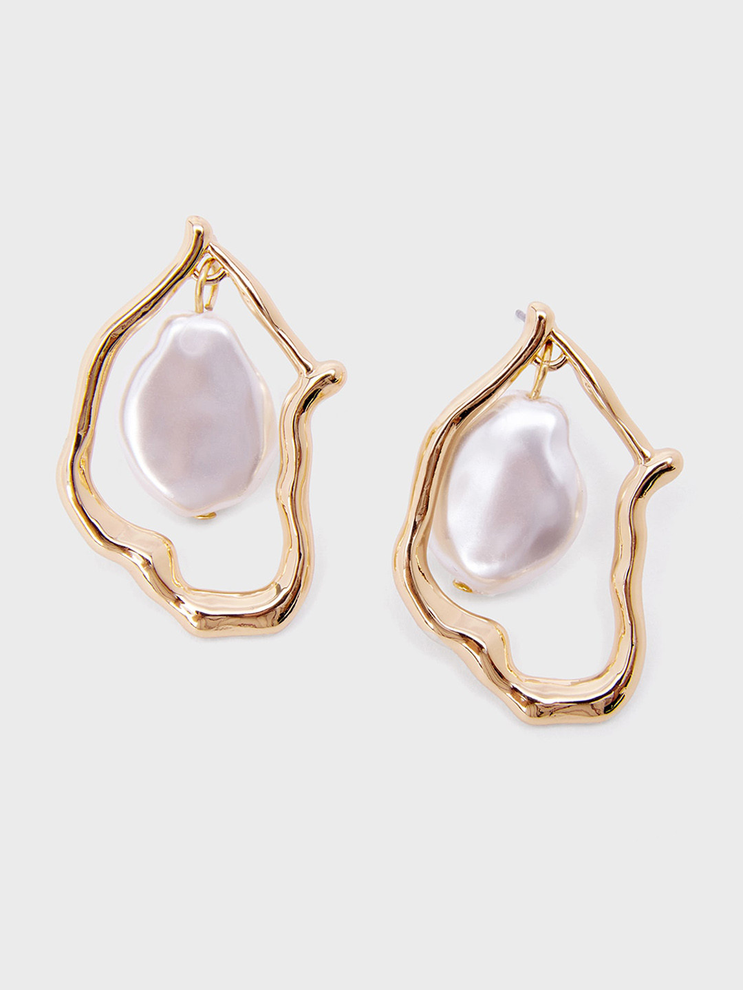 

20Dresses Gold-Plated Contemporary Drop Earrings