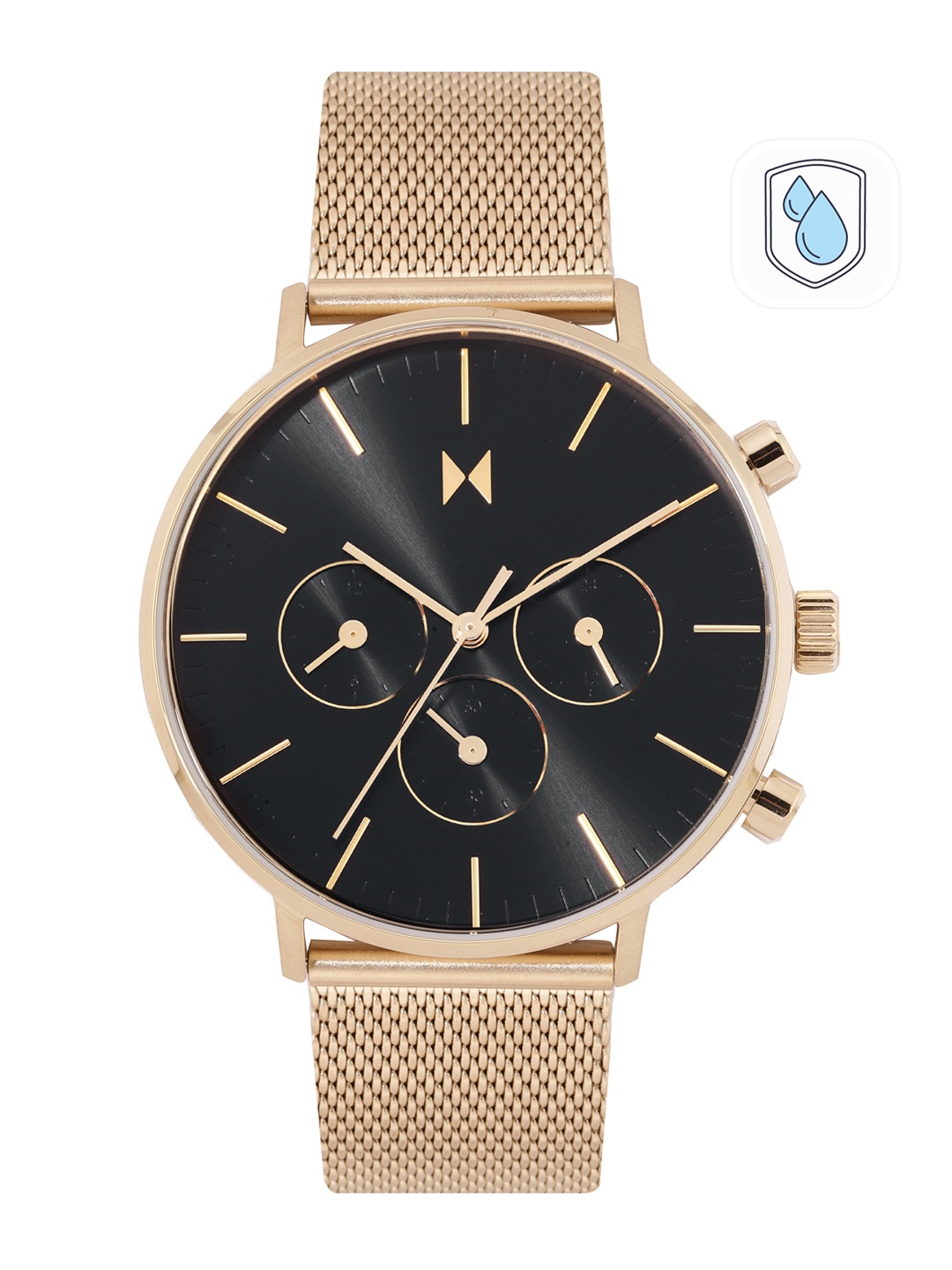 

MVMT Men Legacy Traveler Analogue Chronograph Watch 28000283, Black