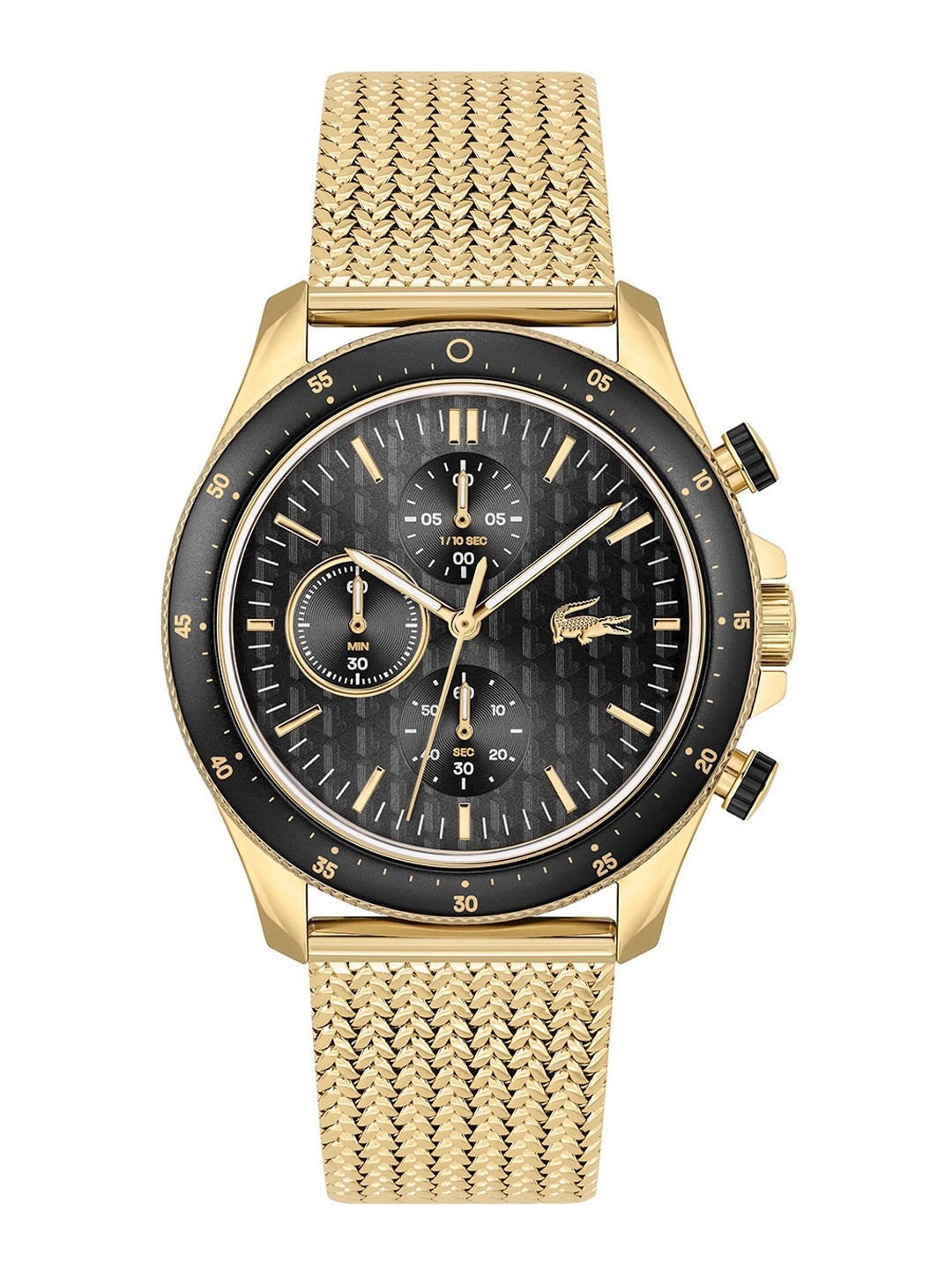 

Lacoste Men Neo Heritage Bracelet Style Analogue Chronograph Watch 2011254-Black