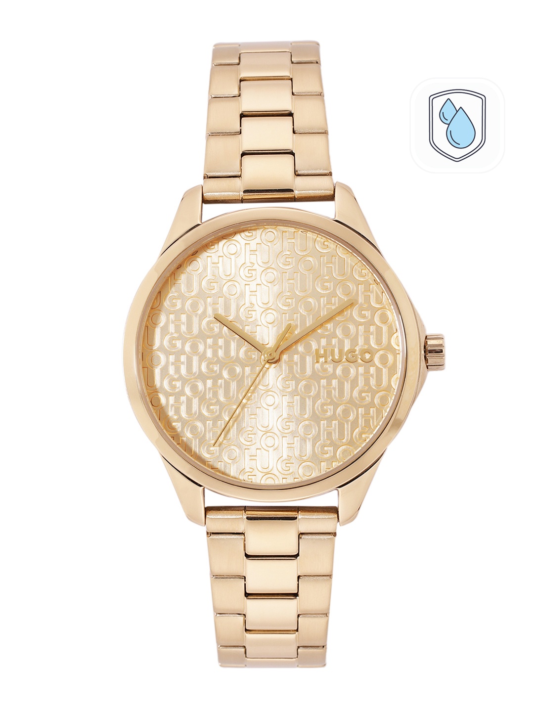 

HUGO Women Patterned Show Analogue Watch 1540157, Gold