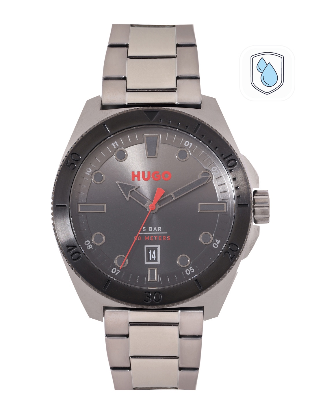 

HUGO Men #Visit Bracelet Style Analogue Watch 1530306, Black