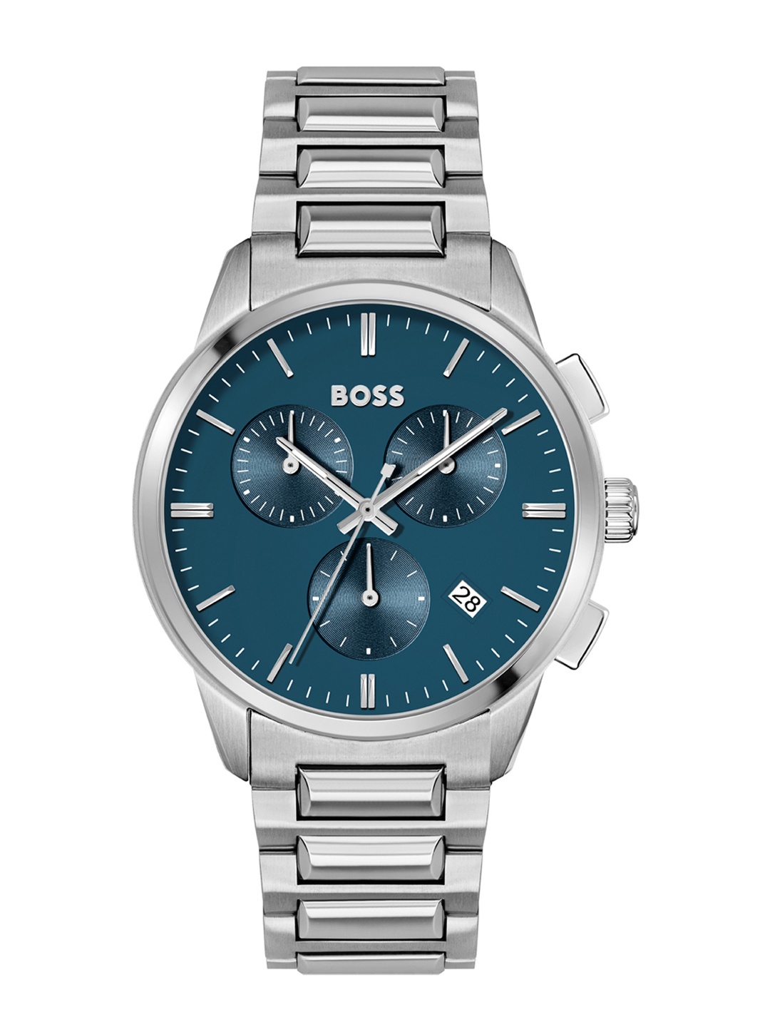 

Hugo Boss Men Dapper Analogue Chronograph Watch 1513927, Blue