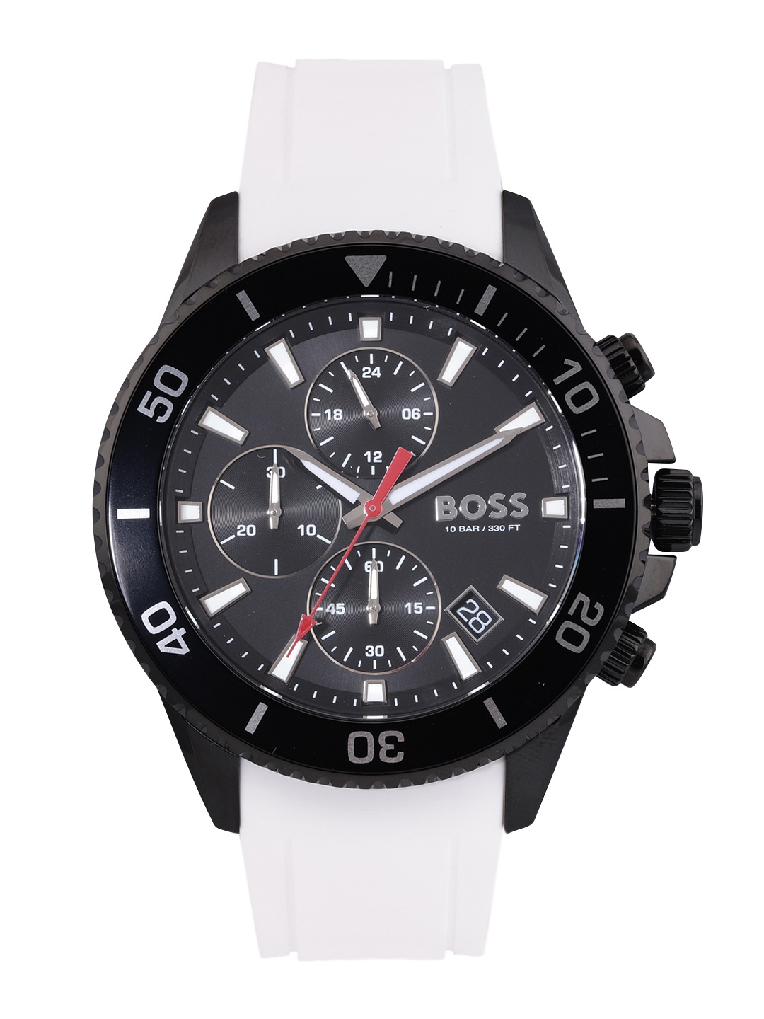 

Hugo Boss Men Admiral Analogue Chronograph Watch 1513966, Black