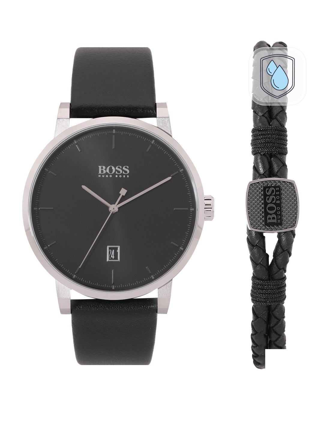 

Hugo Boss Men Confidence Analogue Watch With Bracelet, Black