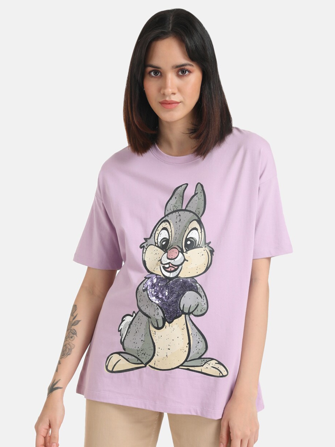 

Kazo Thumper Printed Disney T-shirt, Purple