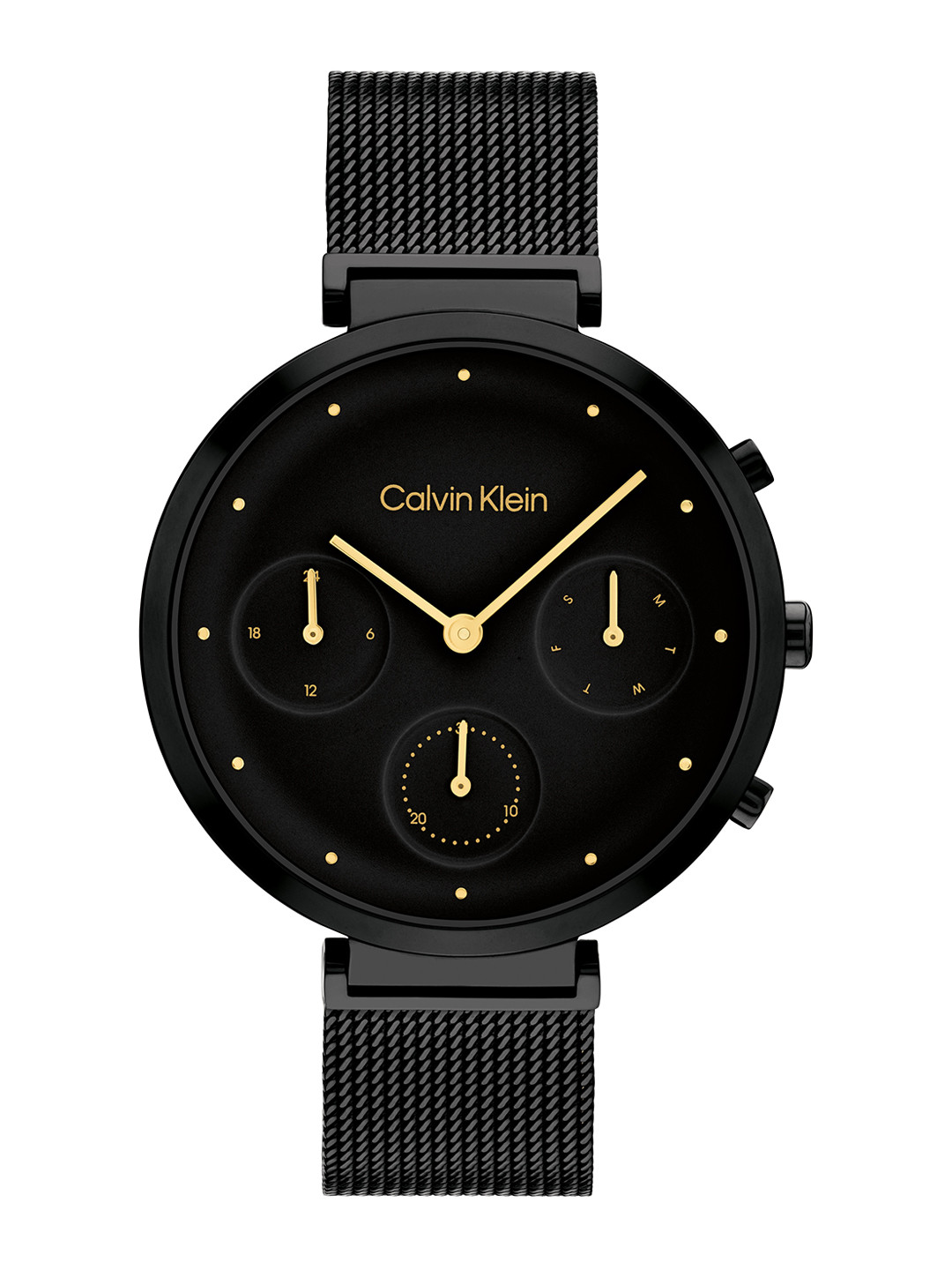 

Calvin Klein Women Minimalistic T-Bar Analogue Watch 25200288, Black