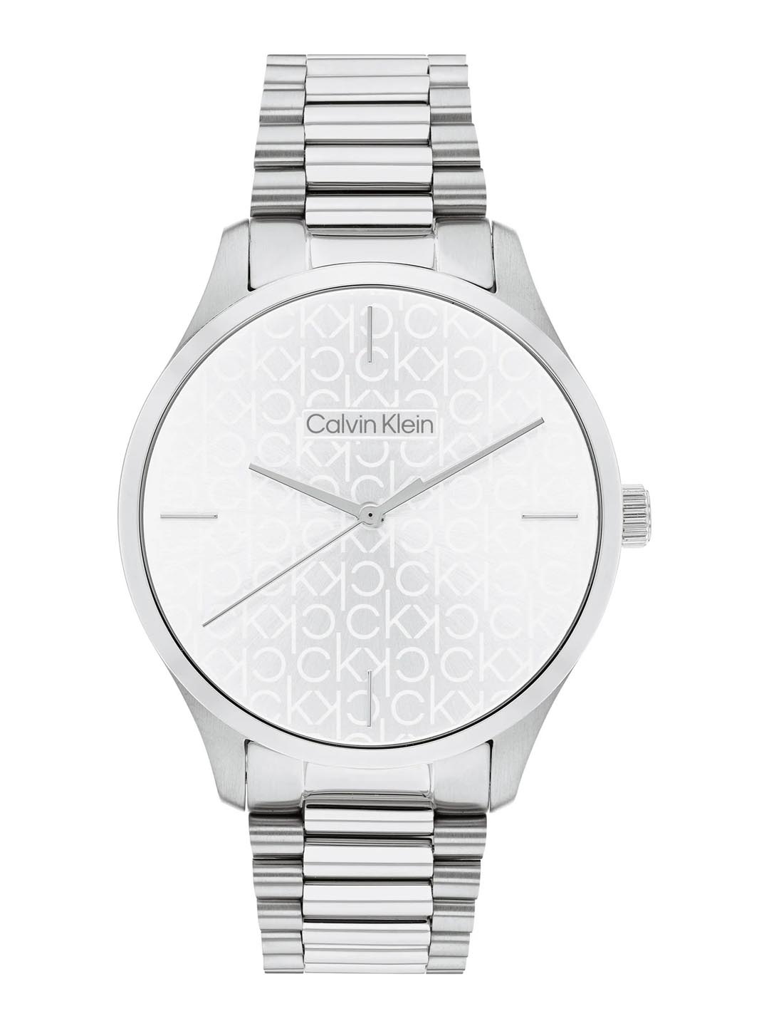 

Calvin Klein Unisex Ck Iconic Brand Logo Printed Bracelet Style Watch 25200168, Silver