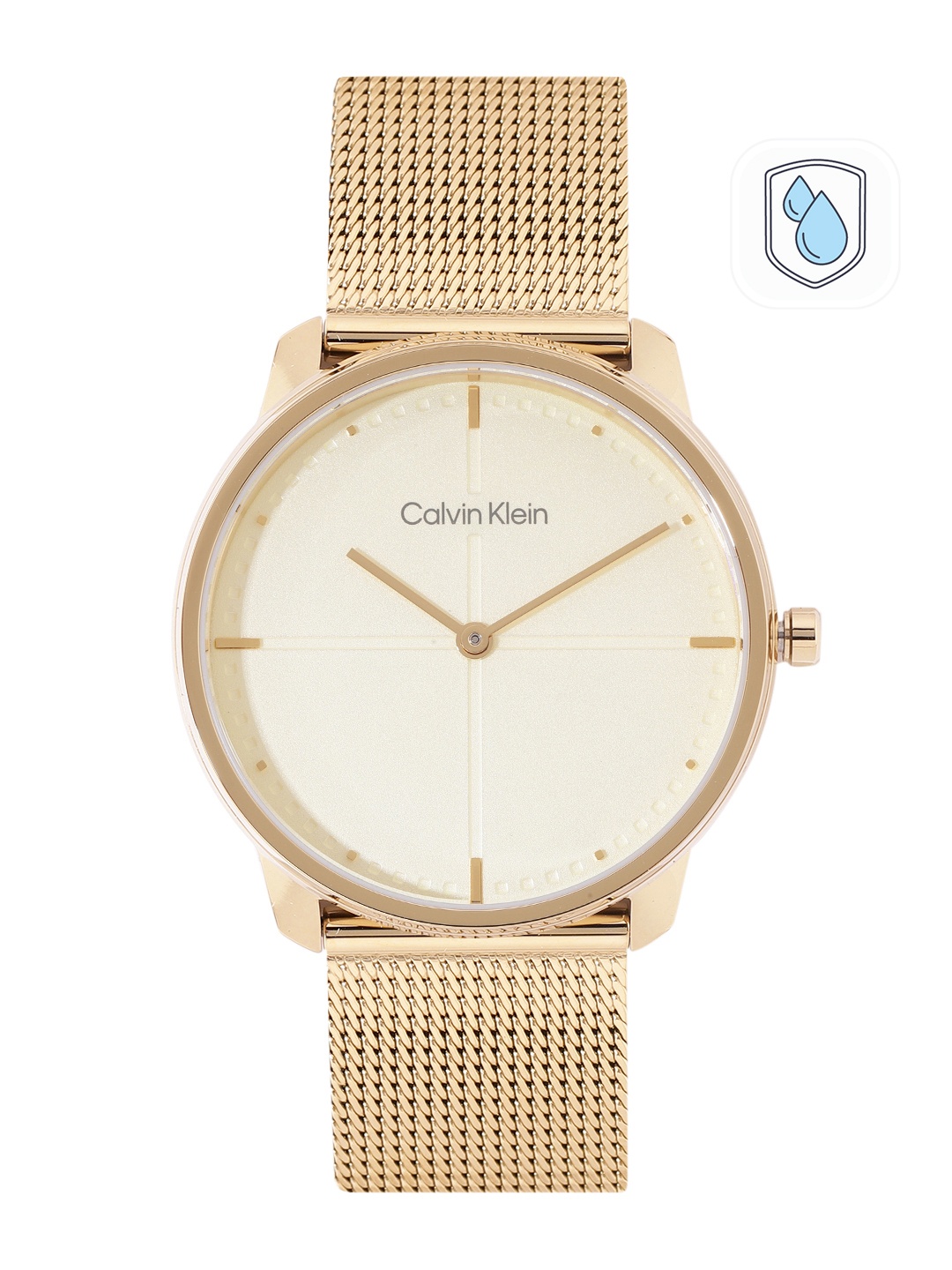 

Calvin Klein Unisex Ck Iconic Analogue Watch 25200159, Gold