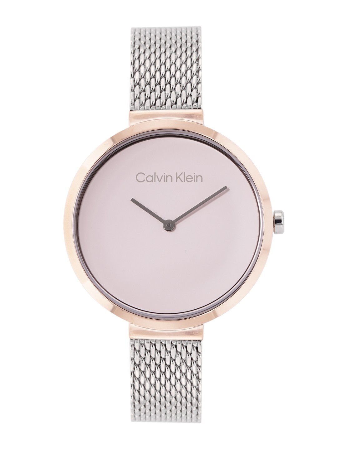 

Calvin Klein Women Minimal Stainless Steel Bracelet Style Analogue Watch 25200222, Pink