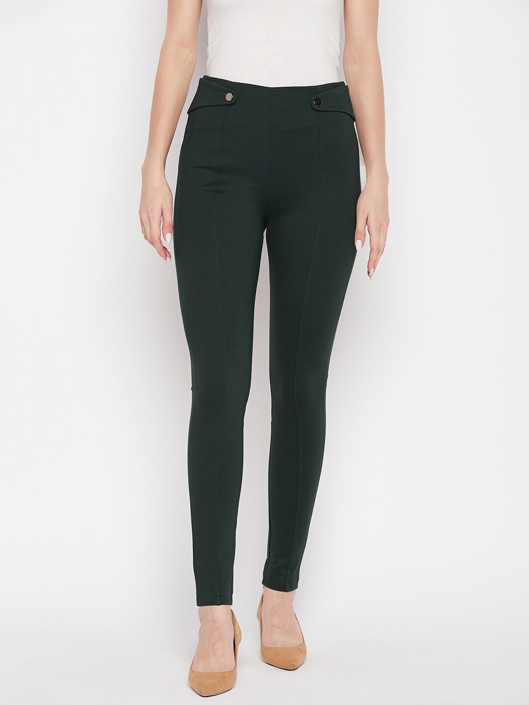 

Clora Creation Women Regular Fit Treggings, Green