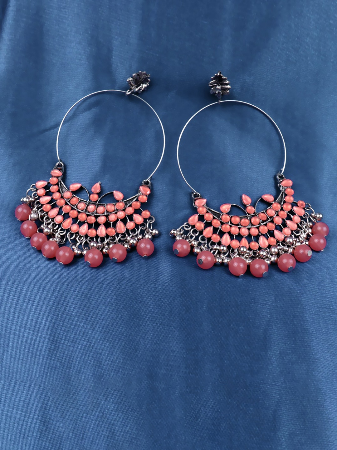

VAGHBHATT Silver-Plated Classic Hoop Earrings