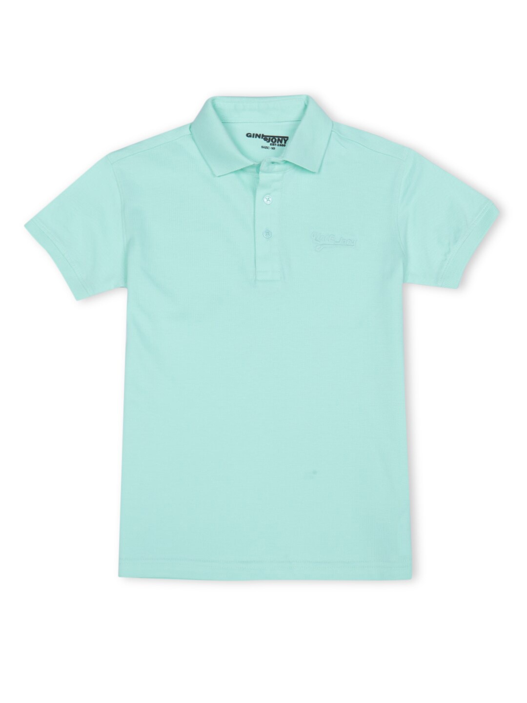 

Gini and Jony Boys Polo Collar Cotton T-shirt, Sea green