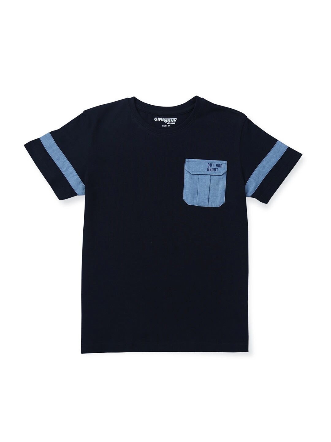 

Gini and Jony Boys Cotton T-shirt, Navy blue