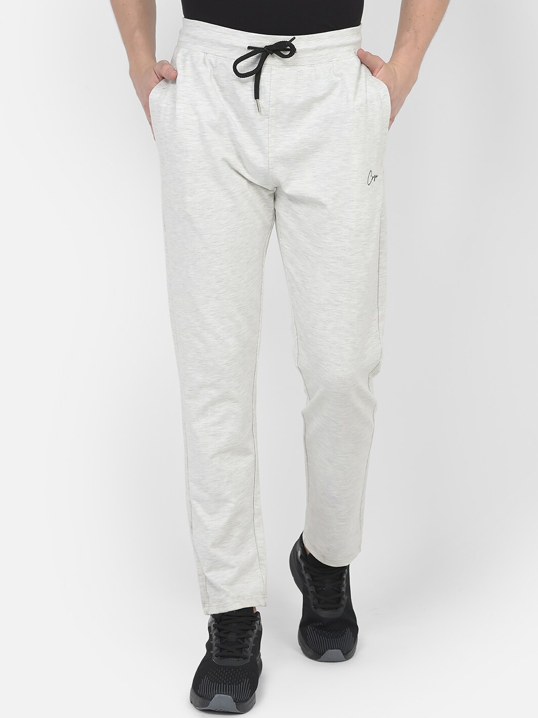 

Crimsoune Club Men Regular Fit Mid Rise Outdoor Track Pants, Off white