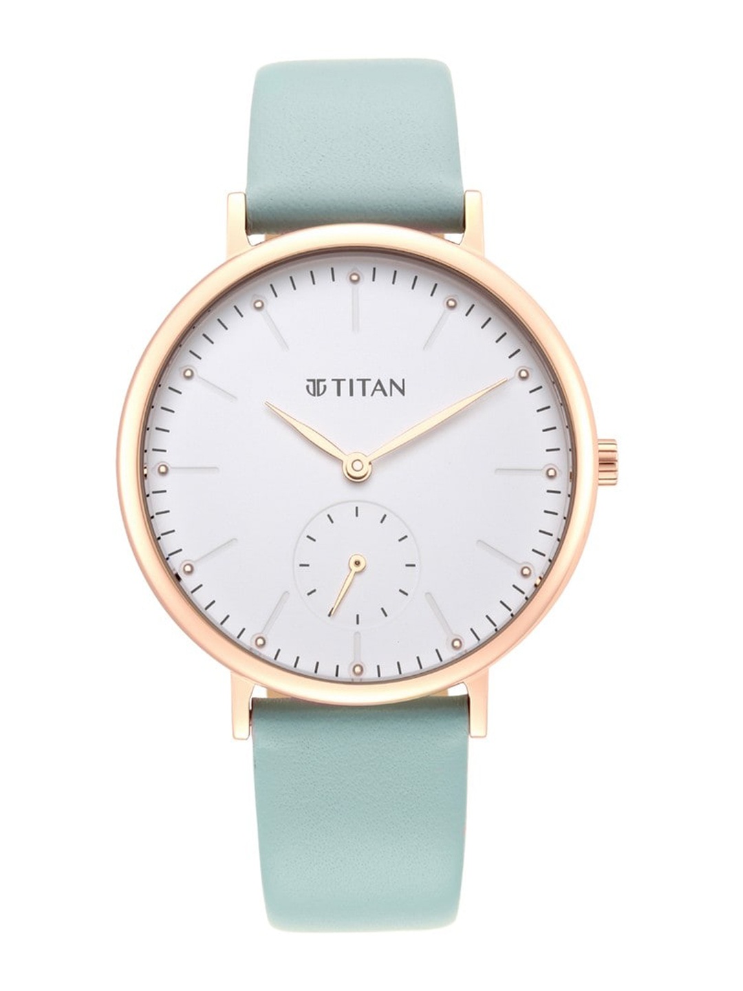 

Titan Women Dial & Leather Straps Analogue Watch NQ95142WL01, Blue