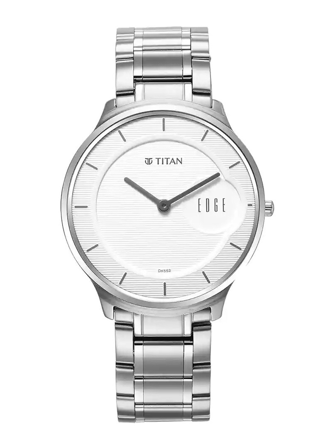 

Titan Men Dial & Stainless Steel Bracelet Style Straps Analogue Watch 1843SM02, White