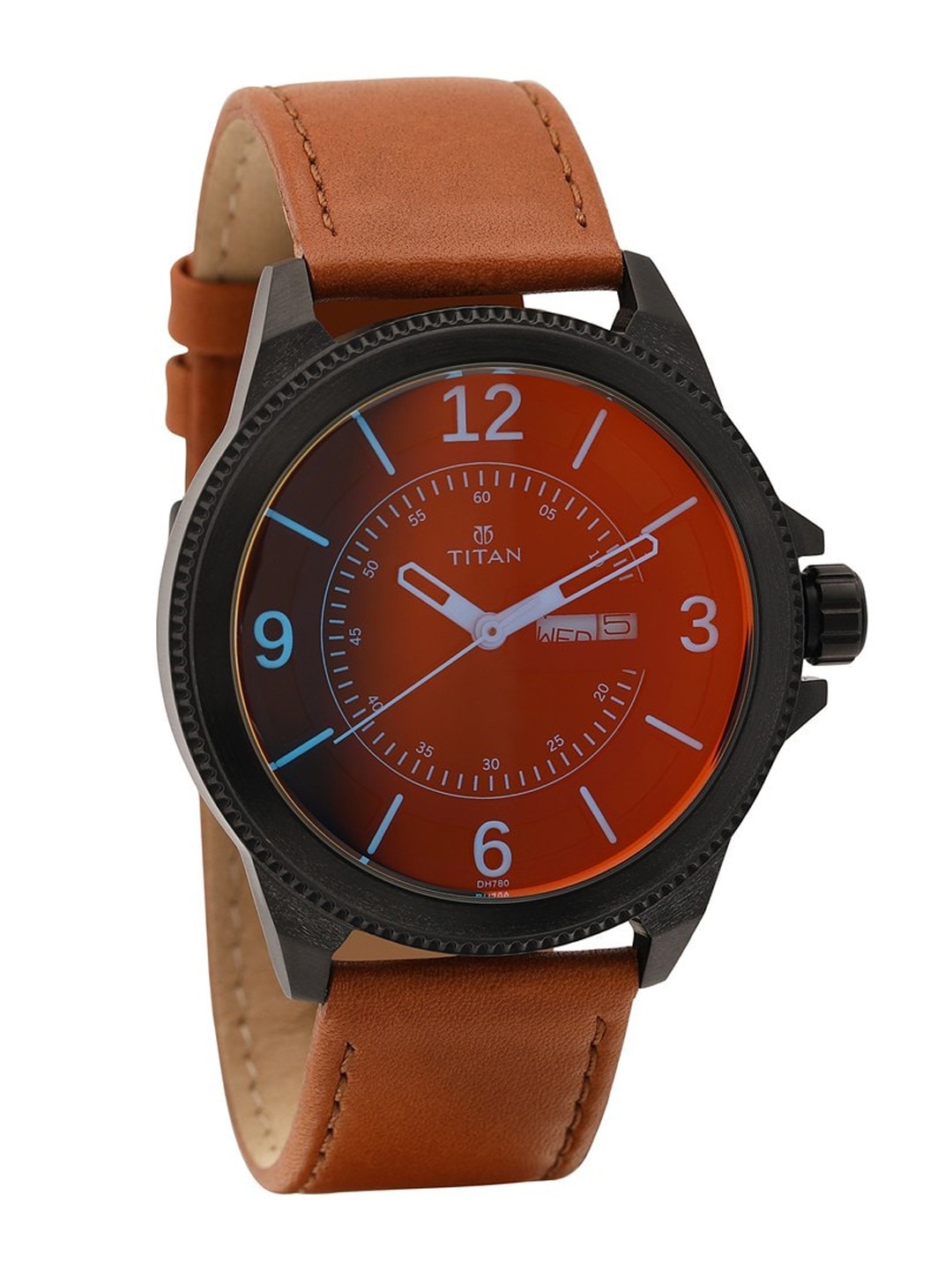 

Titan Men Dial & Leather Straps Analogue Watch NP1701NL01, Brown