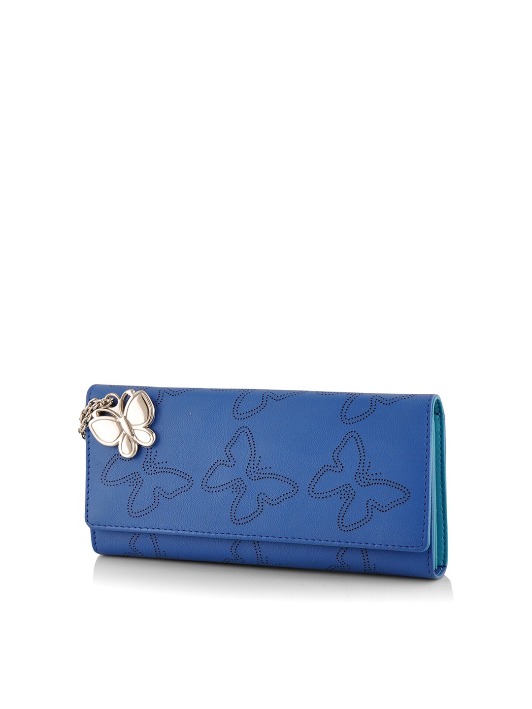 

Butterflies Women Self Design Envelope Wallet, Blue