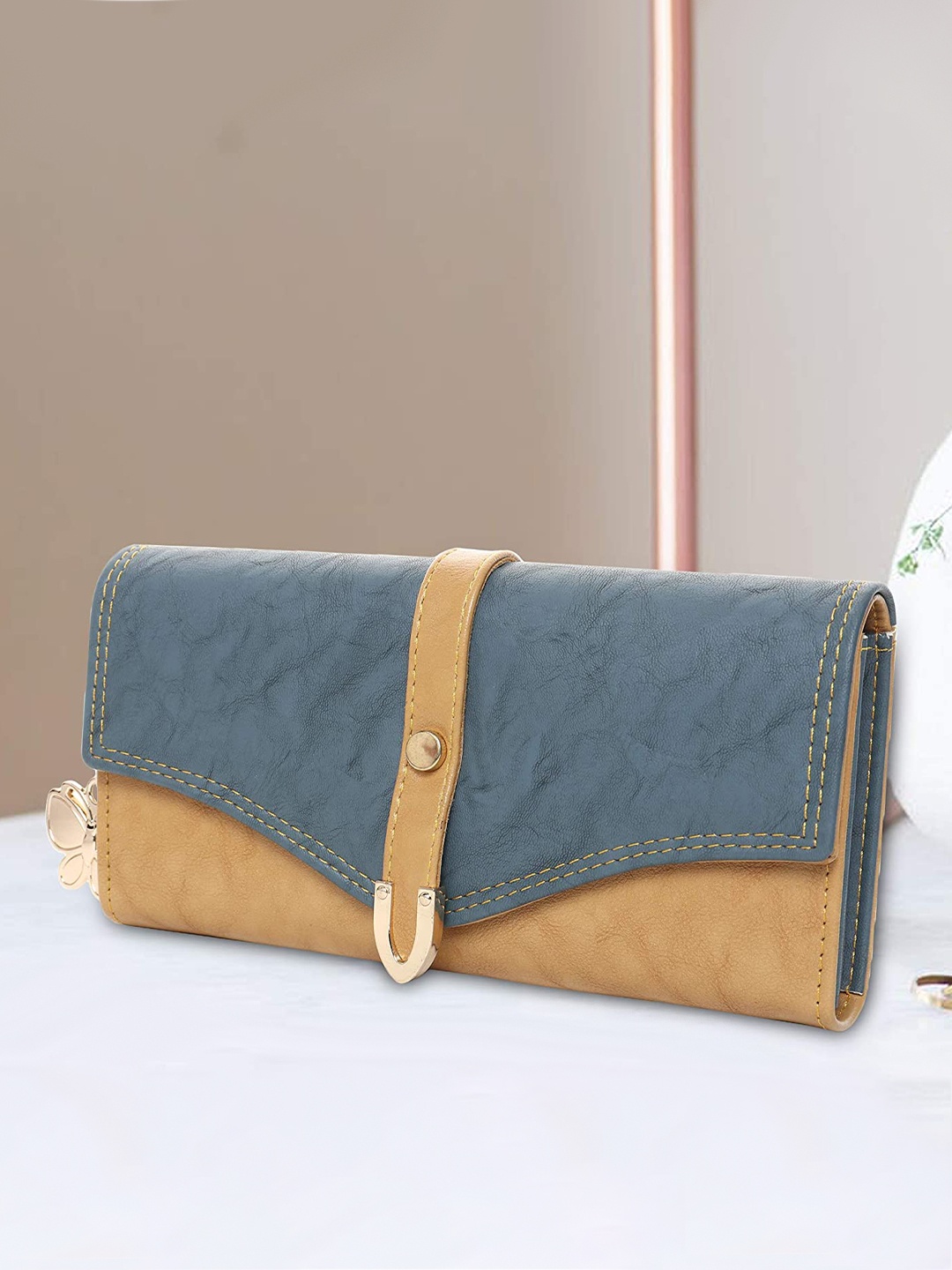 

Butterflies Women Envelope Wallet, Blue