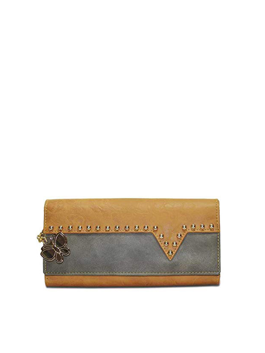 

Butterflies Women Envelope Wallet, Mustard